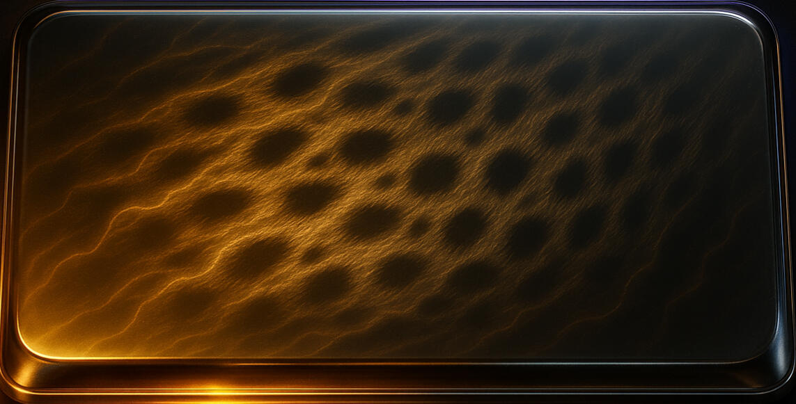 Waves of molten light pulse beneath a darkened skin, a leopard’s echo reborn as liquid fire shifting in silence