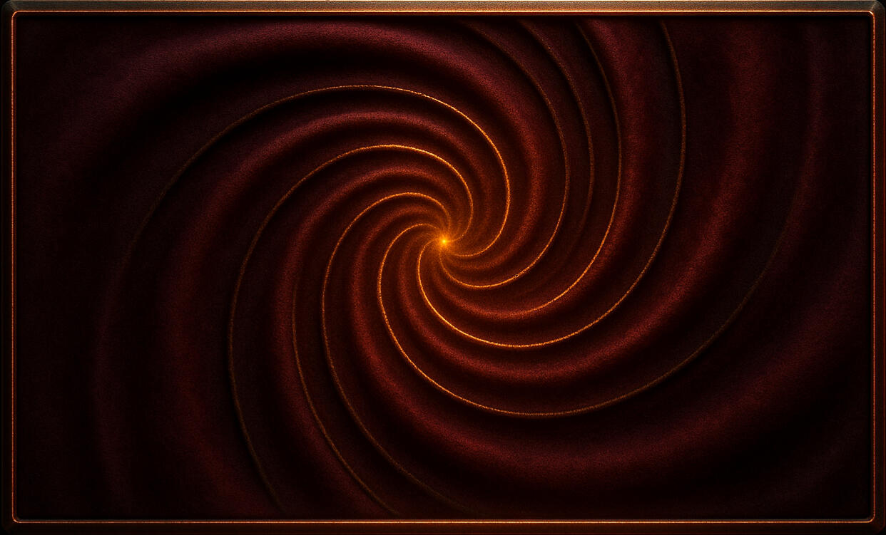 Ember Silk Spiraling molten thread forming a fabric of motion, star-forged and fluid.
