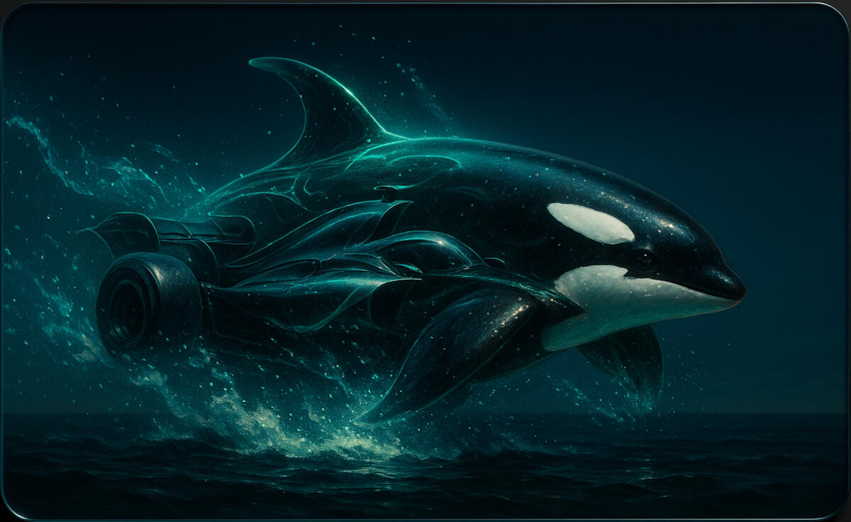 Leviathan Pulse An orca-shaped surge of water and electricity, predator reborn as living current.